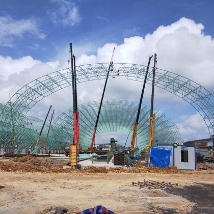 工厂网架加工优选勤恒建设 依托多年行业经验，铸就钢结构工程品质